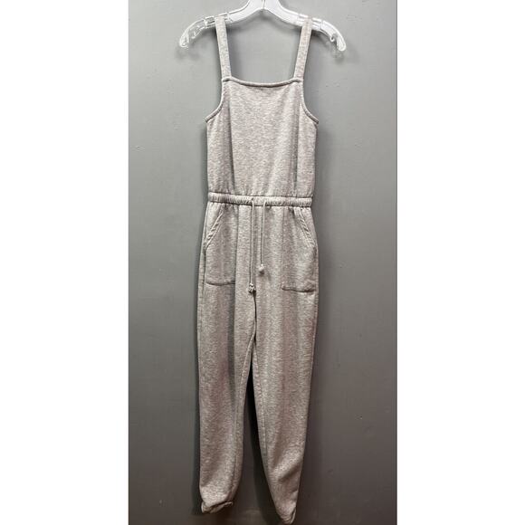 Hippie Rose Jumpsuit Romper W/ Pockets Junior’s S Gray Jersey Knit Neutral‎ - Picture 1 of 8